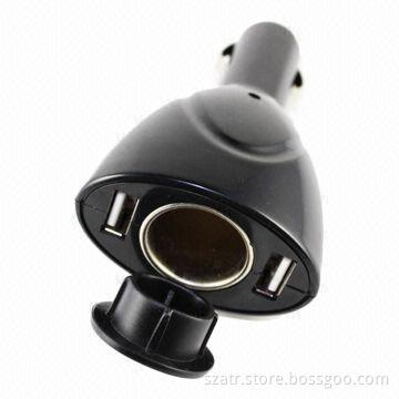 Automotive one-way socket switch with 2 USB